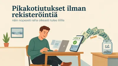 Pikakotiutukset ilman rekisteröintiä: näin nopeasti raha oikeasti tulee tilille