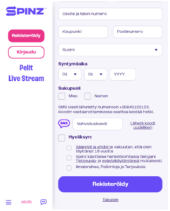 Rekisteröityminen suomalaisille kasinoille 2
